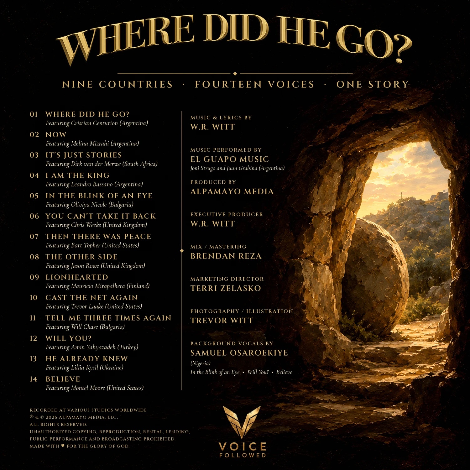 Where Did He Go? album, back cover